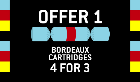 Bordeaux Ink 440 Cartridges - Buy 3 at €65 and get a fourth cartridge absolutely free